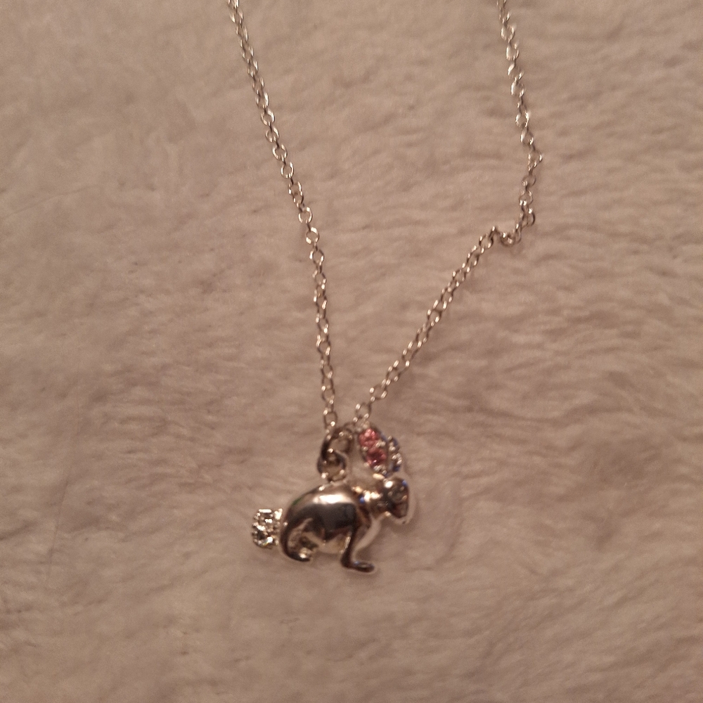 Avon Easter Charm Necklace Rabbit NWOT